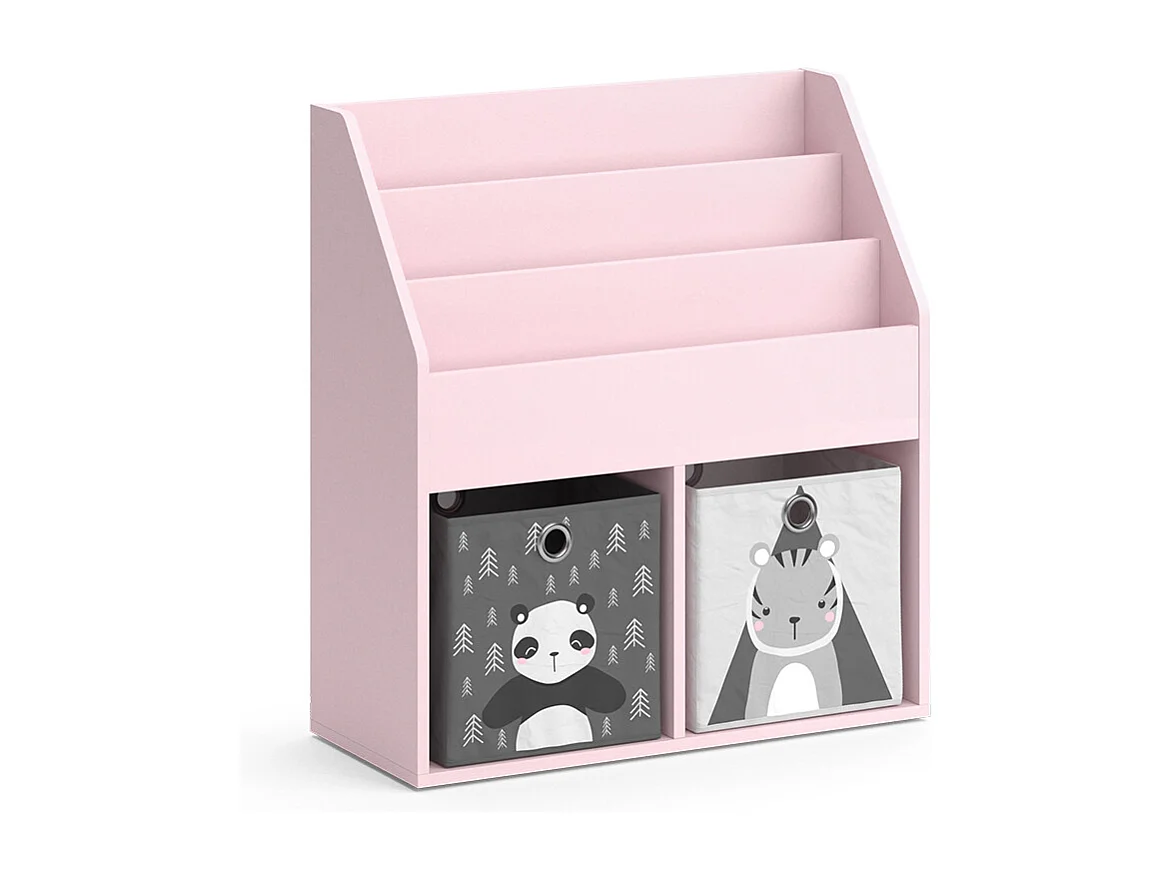 Kinderboekenkast roze 72x30.7x79 luigi