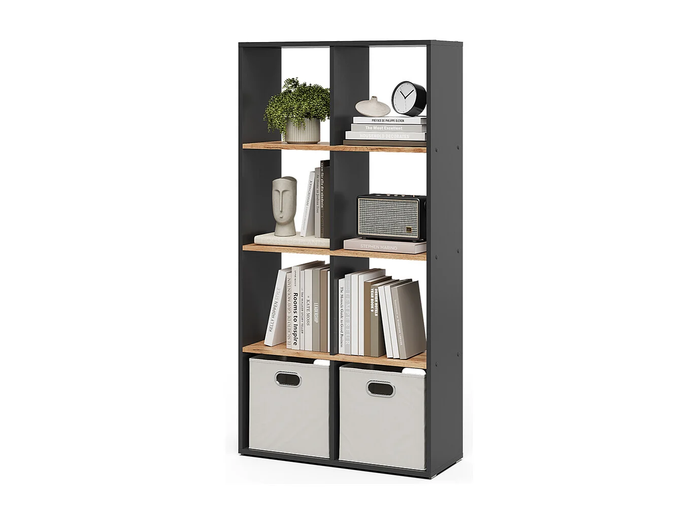 Rumdivider antracit/gylden eg 143x29x72 scutum