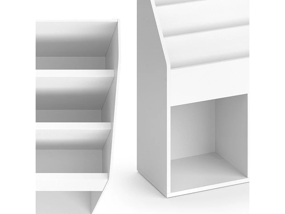 Libreria bambini bianco 72x30.7x79 luigi