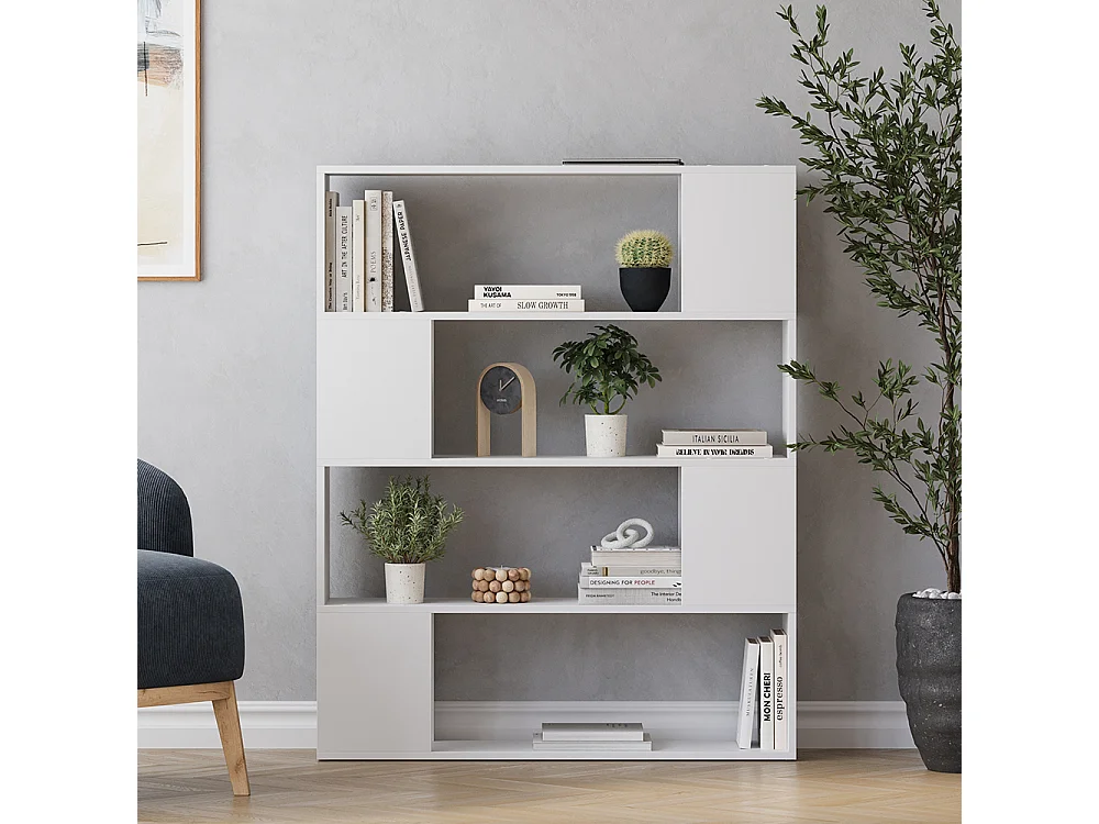 Raumteiler weiß 100x24x124.5 eneos