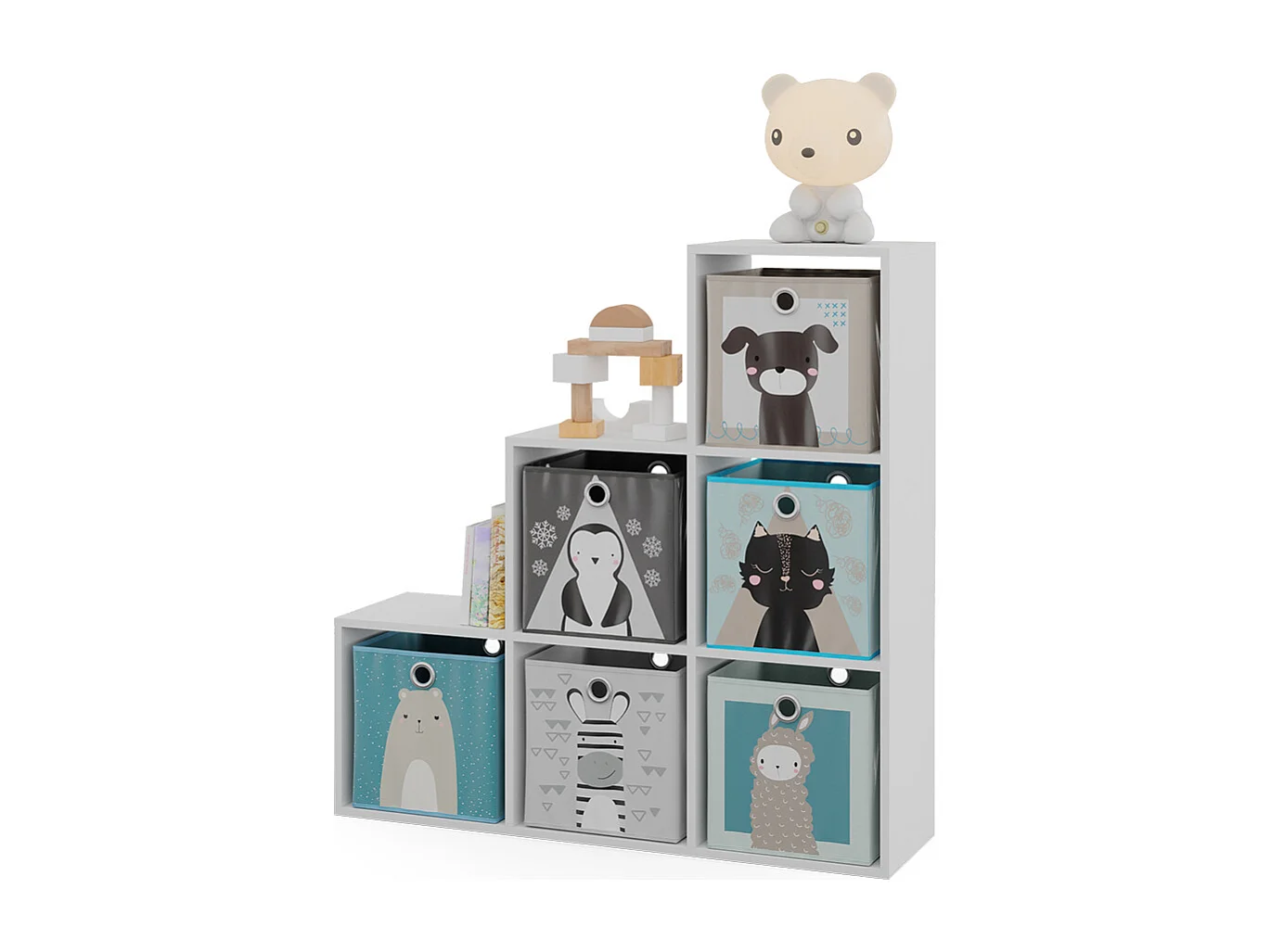 Traprek wit 107.2x29x107.8