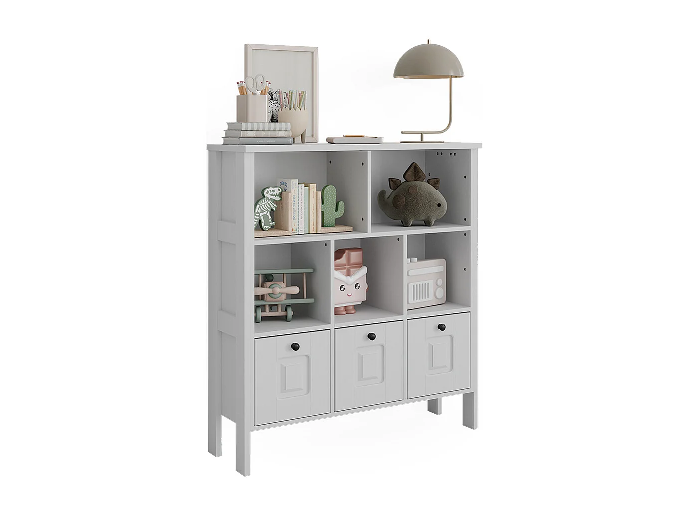 Kinderregal weiß 103.6x32.6x113.4 ajaton