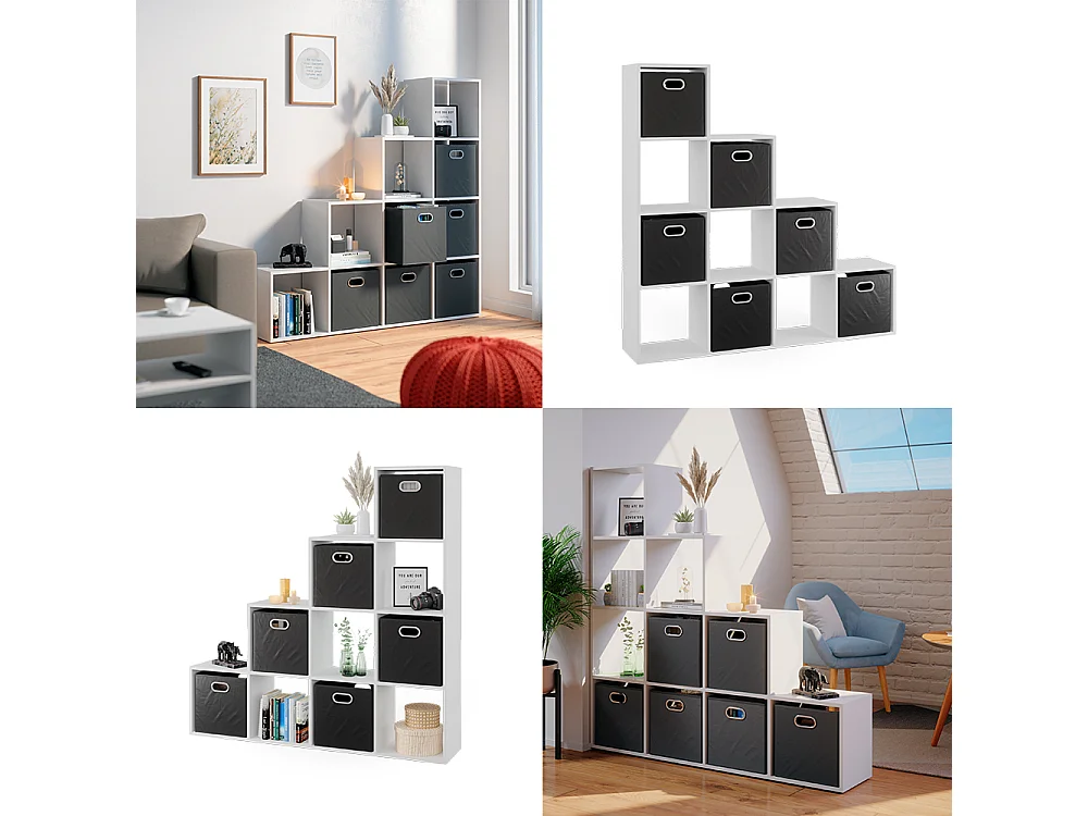 Étagère blanc 142.5x29x140