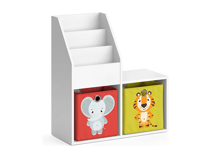 Libreria bambini bianco 30.9x72x79 luigi