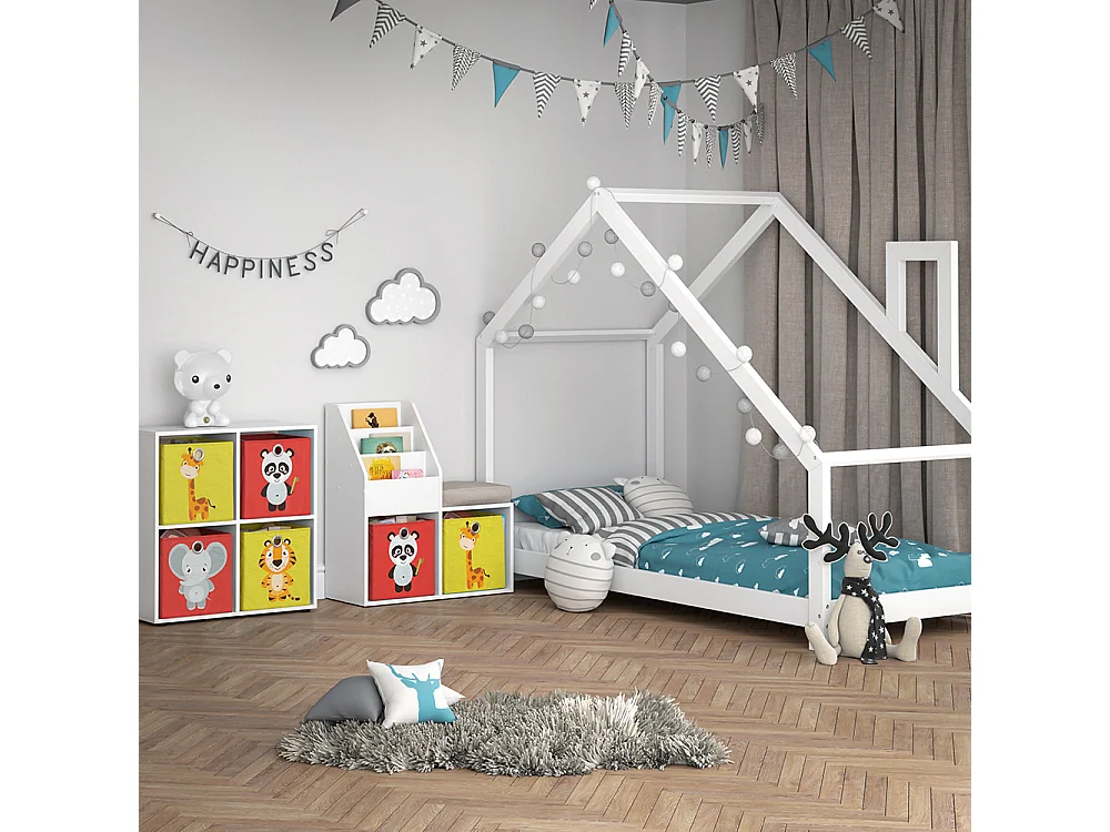 Libreria bambini bianco 30.9x72x79 luigi