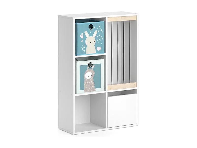 Libreria bambini bianco 29.2x72x107.8 luigi