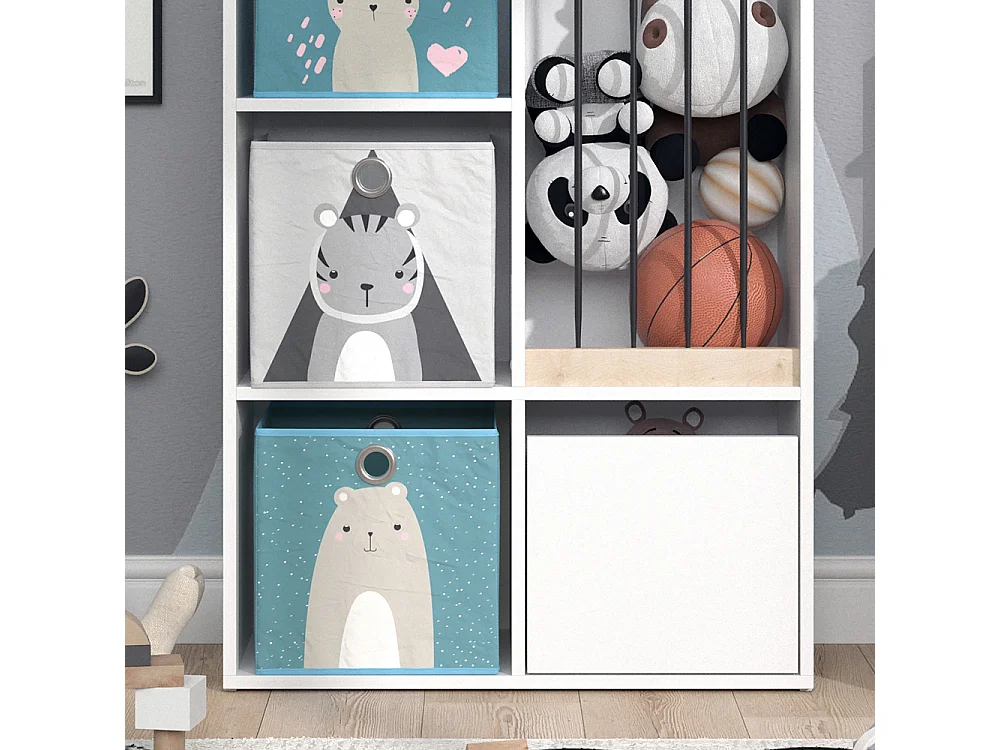 Libreria bambini bianco 29.2x72x107.8 luigi