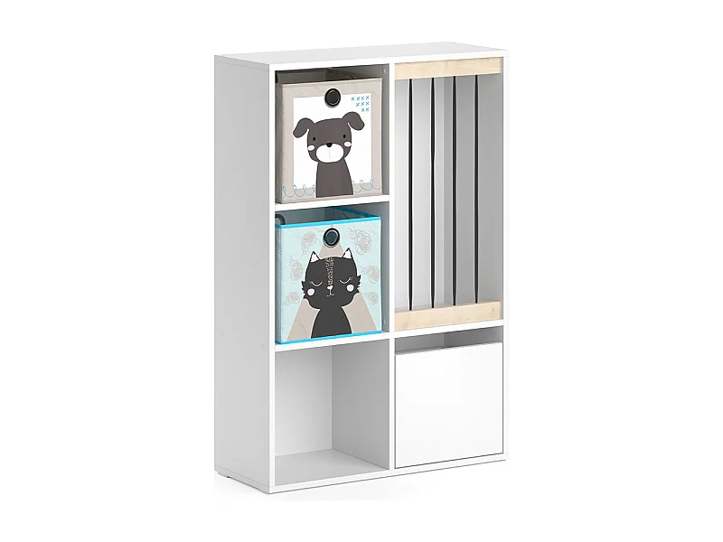 Libreria bambini bianco 29.2x72x107.8 luigi