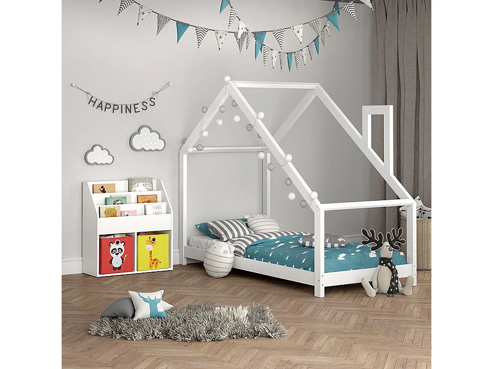 Kinderregal weiß 72x30.7x79 luigi