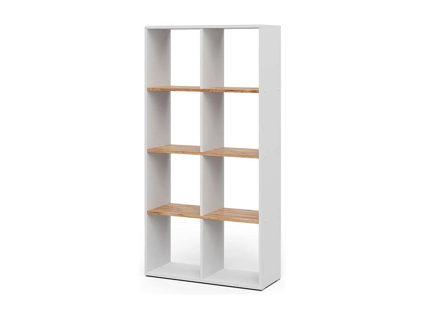 Meuble de rangement cube chêne blanc/force de lor 143x29x72 scutum