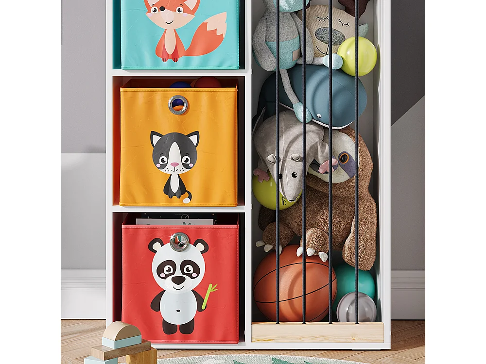 Libreria bambini bianco 72x29.1x143 marvin