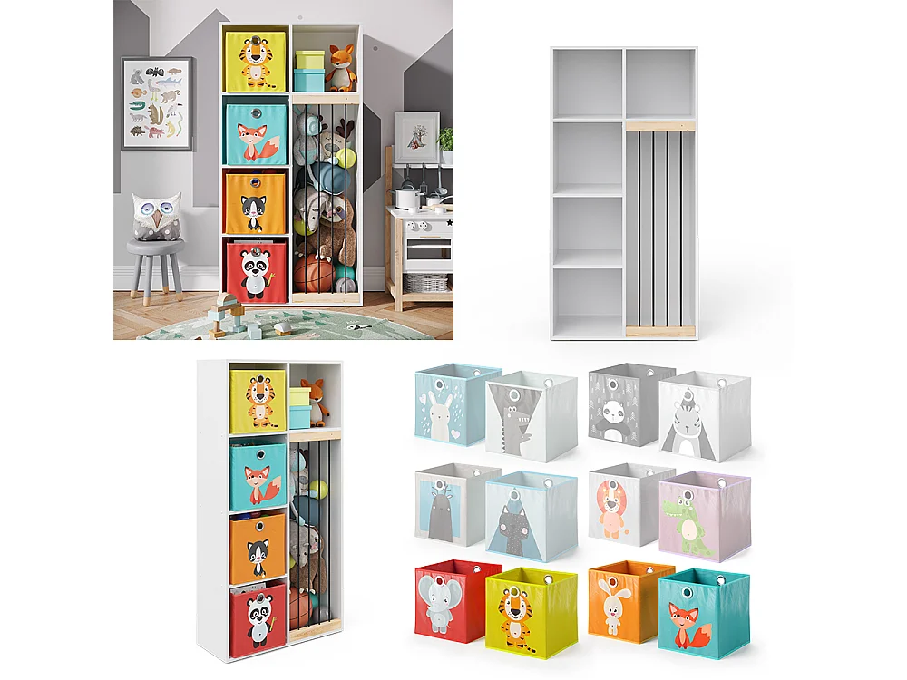 Półka dla dzieci biały 72x29.1x143 marvin