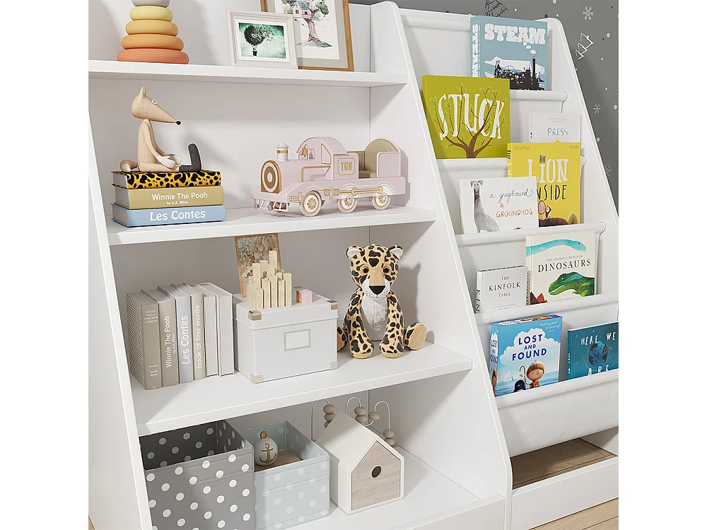 Kinderregal weiß 90x40x80.5 conny