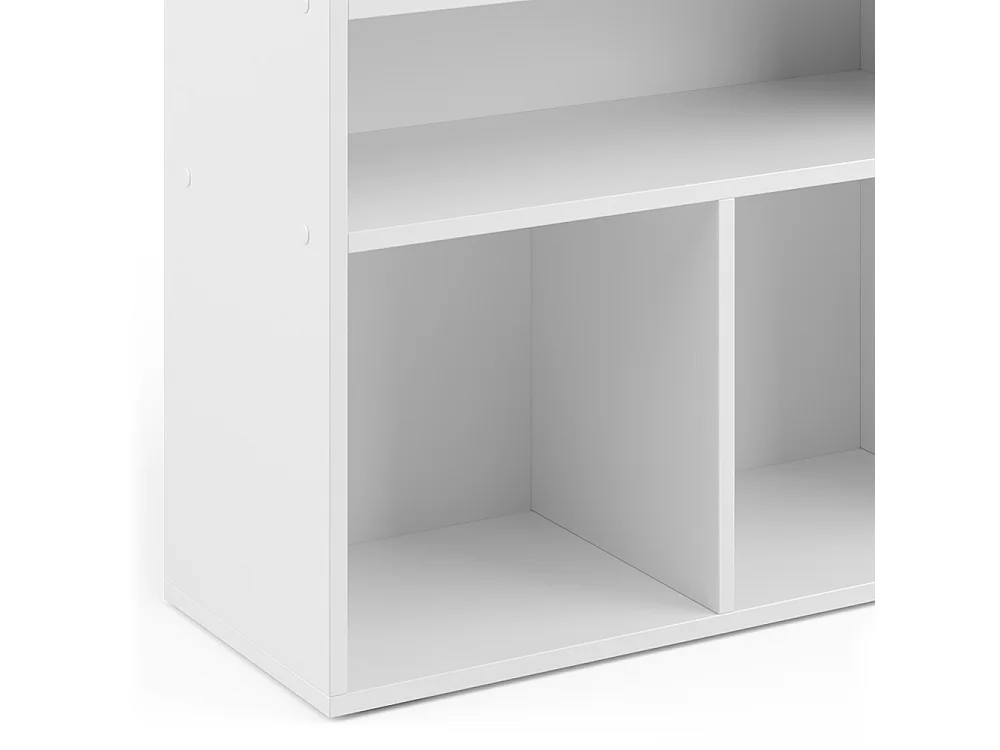 Bibliothèque enfant blanc 72x30.6x90.2 luigi