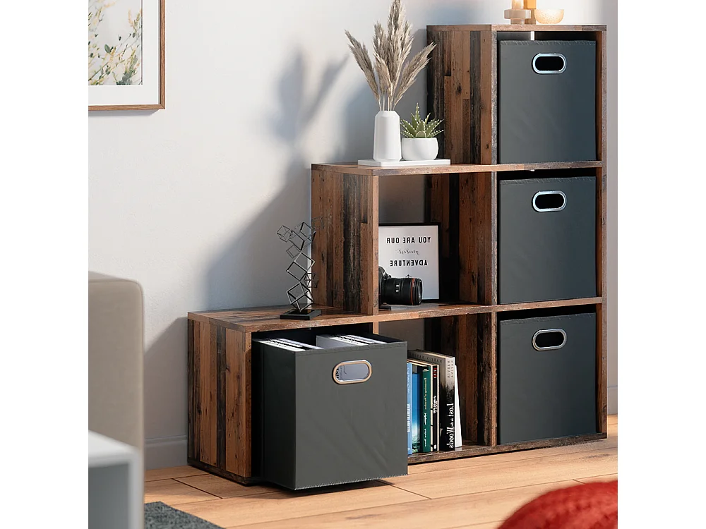 Étagère bois antique 107.2x29x107.8