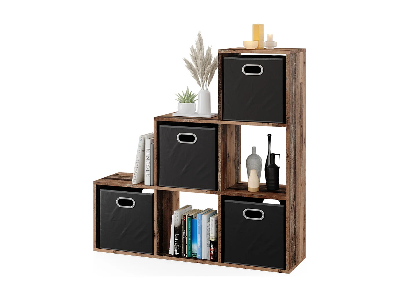 Étagère bois antique 107.2x29x107.8