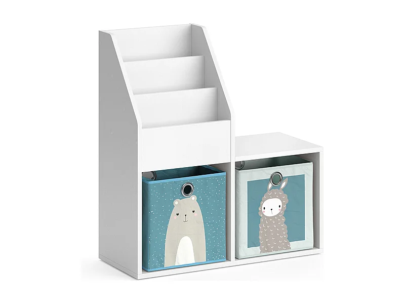 Libreria bambini bianco 30.9x72x79 luigi