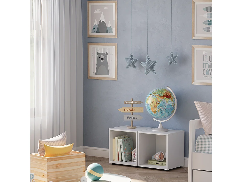 Étagère pour enfants blanc 36.4x32.1x38.2 estell