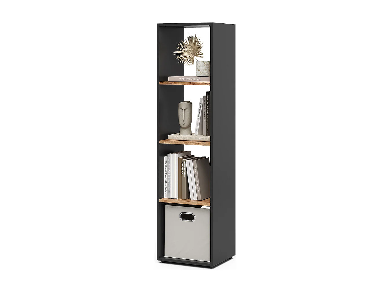 Rumdivider antracit/gylden eg 36.8x33.8x144.9 ludus