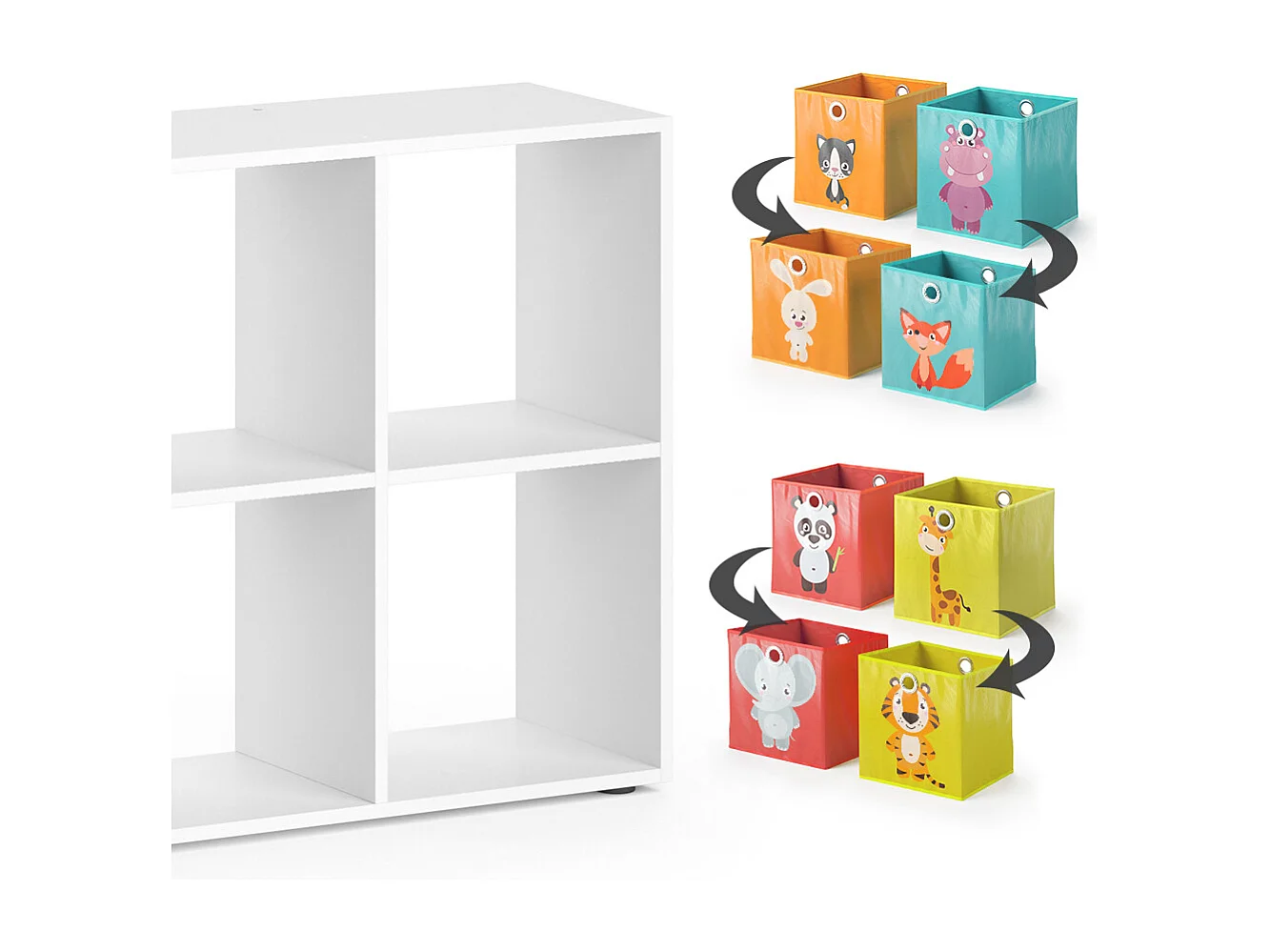 Kinderregal weiß 143x29x72 scutum