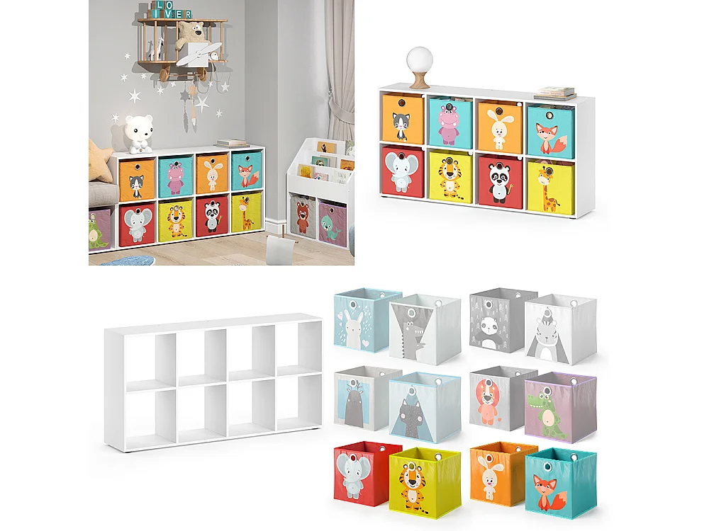 Kinderregal weiß 143x29x72 scutum