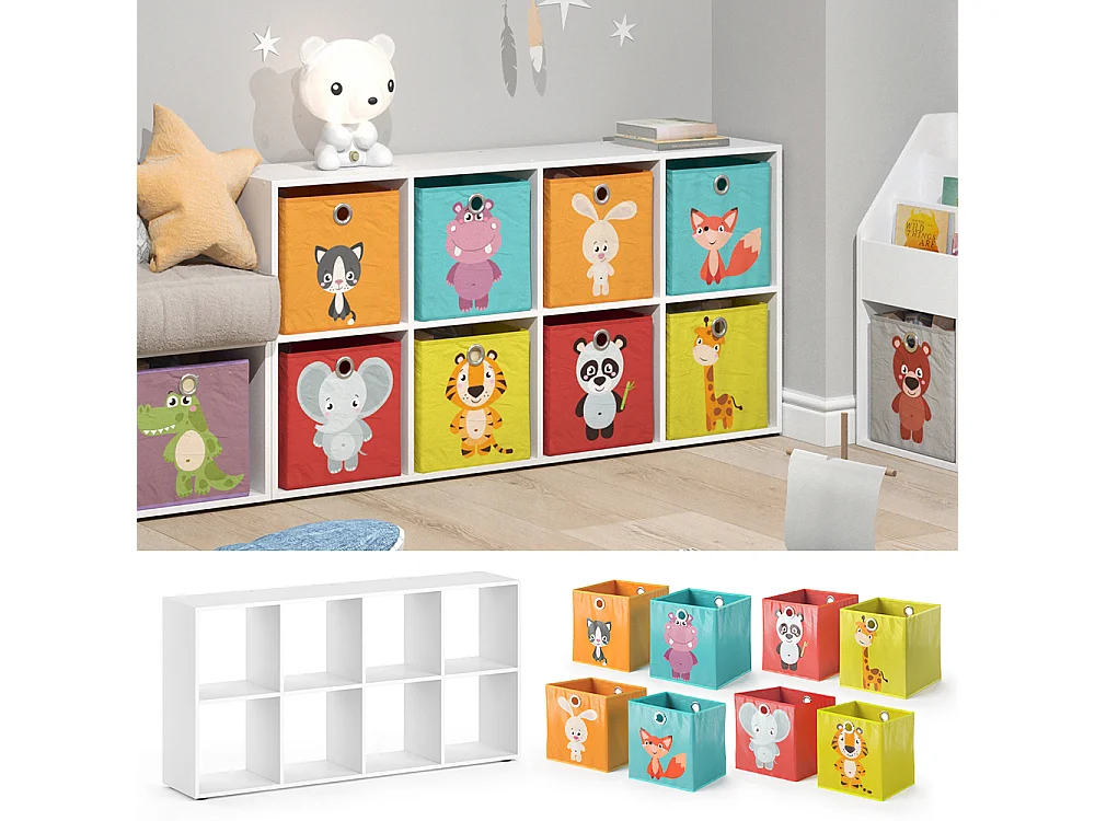 Bibliothèque enfant blanc 143x29x72 scutum