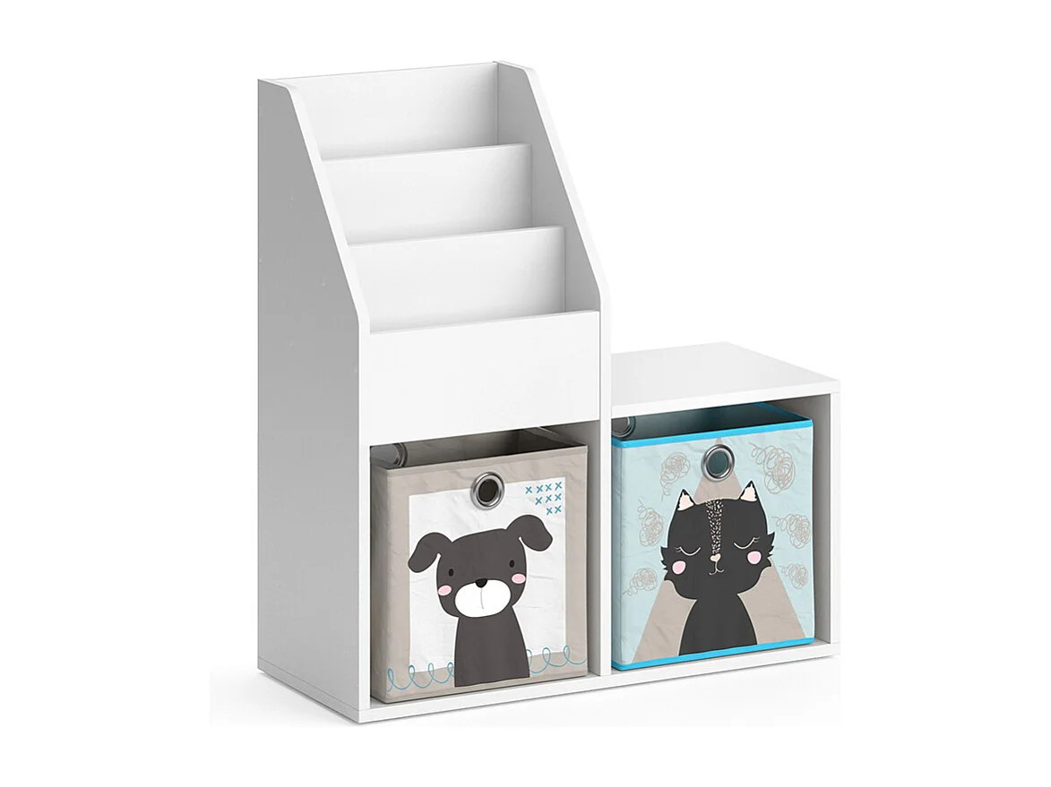 Libreria bambini bianco 30.9x72x79 luigi