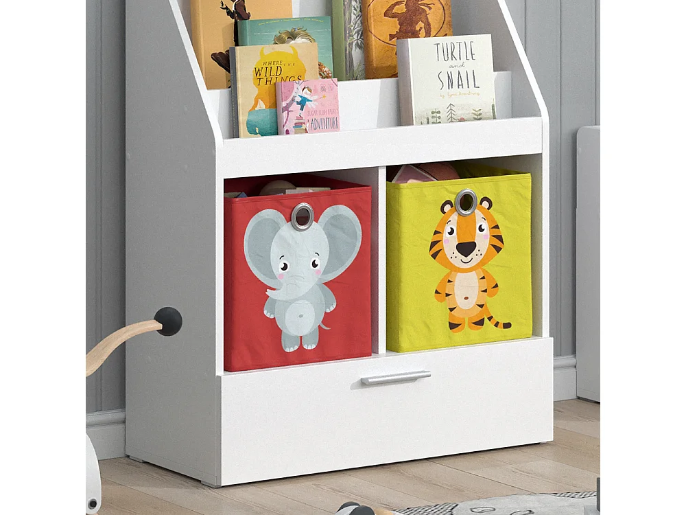 Kinderregal weiß 72x31.2x96.2 luigi