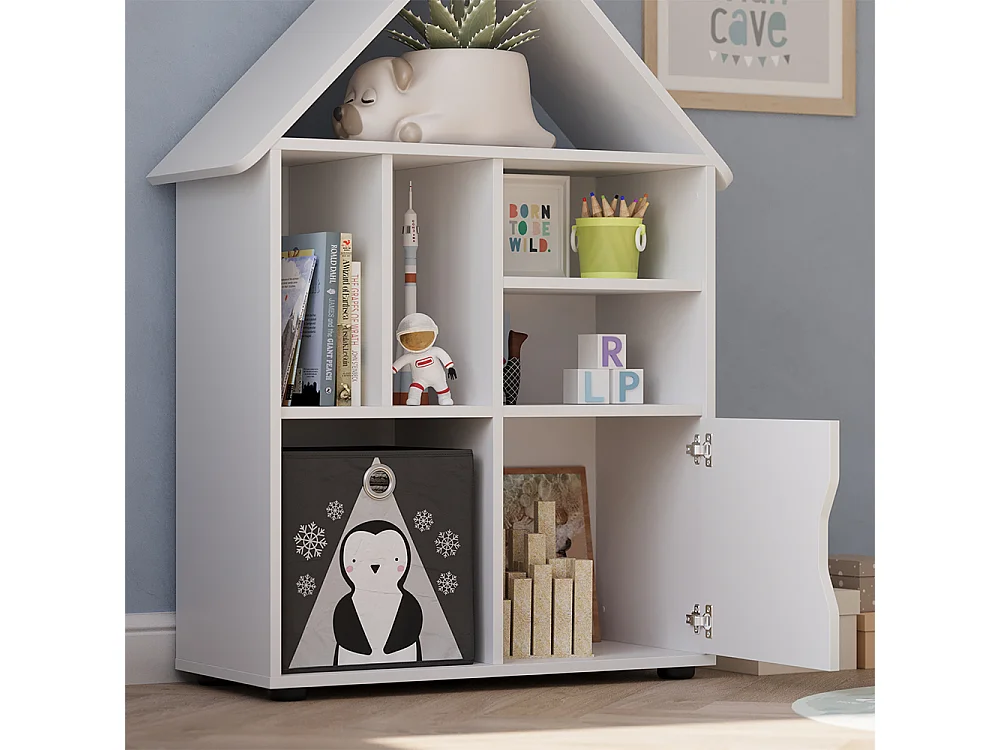 Étagère pour enfants blanc 71x32.1x112.2 estell