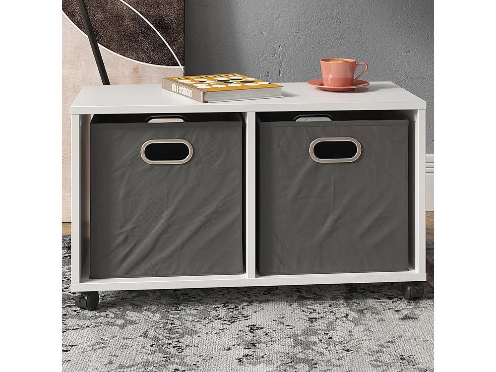 Bibliothèque enfant blanc 72x30.8x42.4 luigi