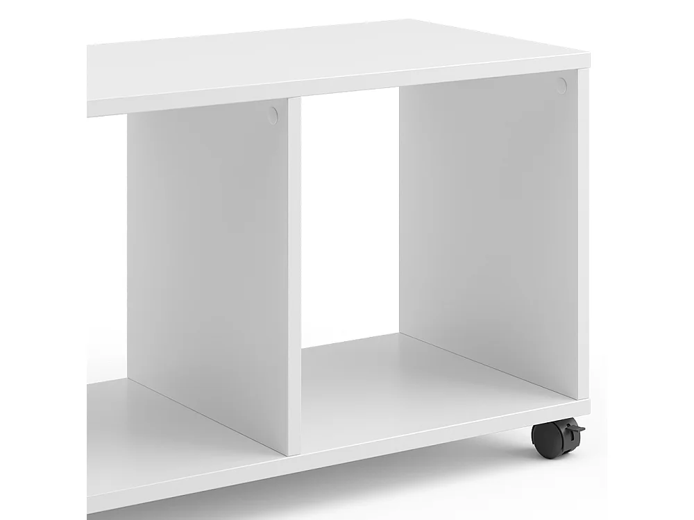 Bibliothèque enfant blanc 72x30.8x42.4 luigi