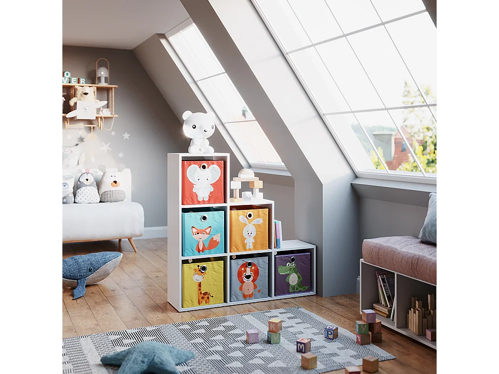 Treppenregal weiß 107.2x29x107.8