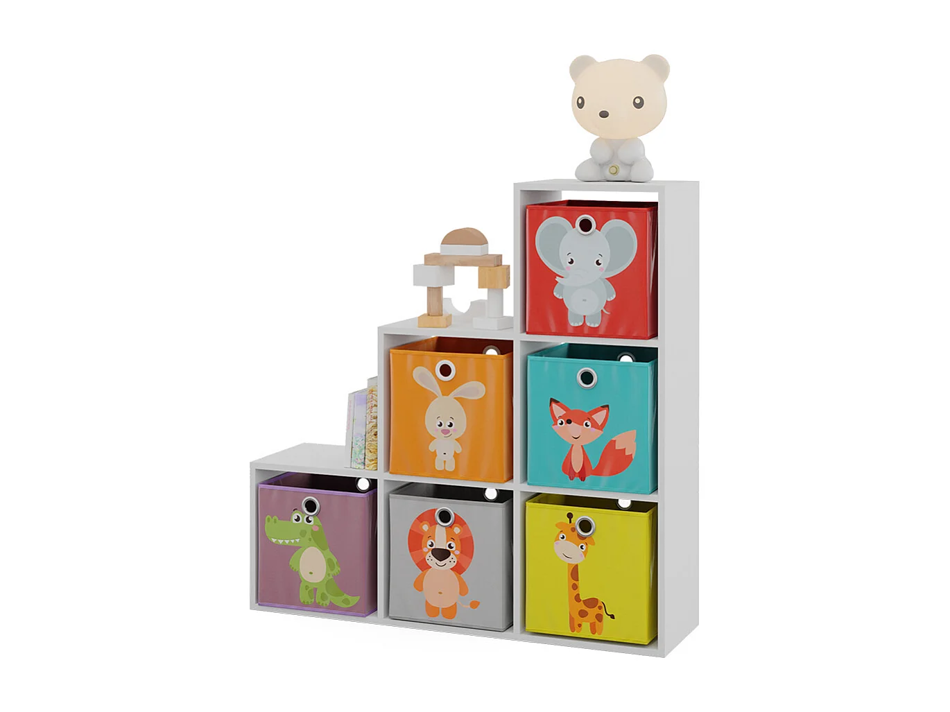 Traprek wit 107.2x29x107.8