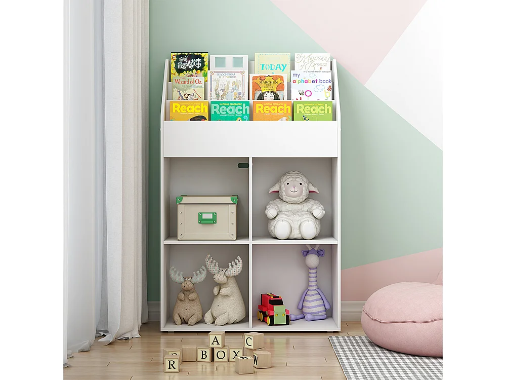 Libreria bambini bianco 72x30.2x111 conny