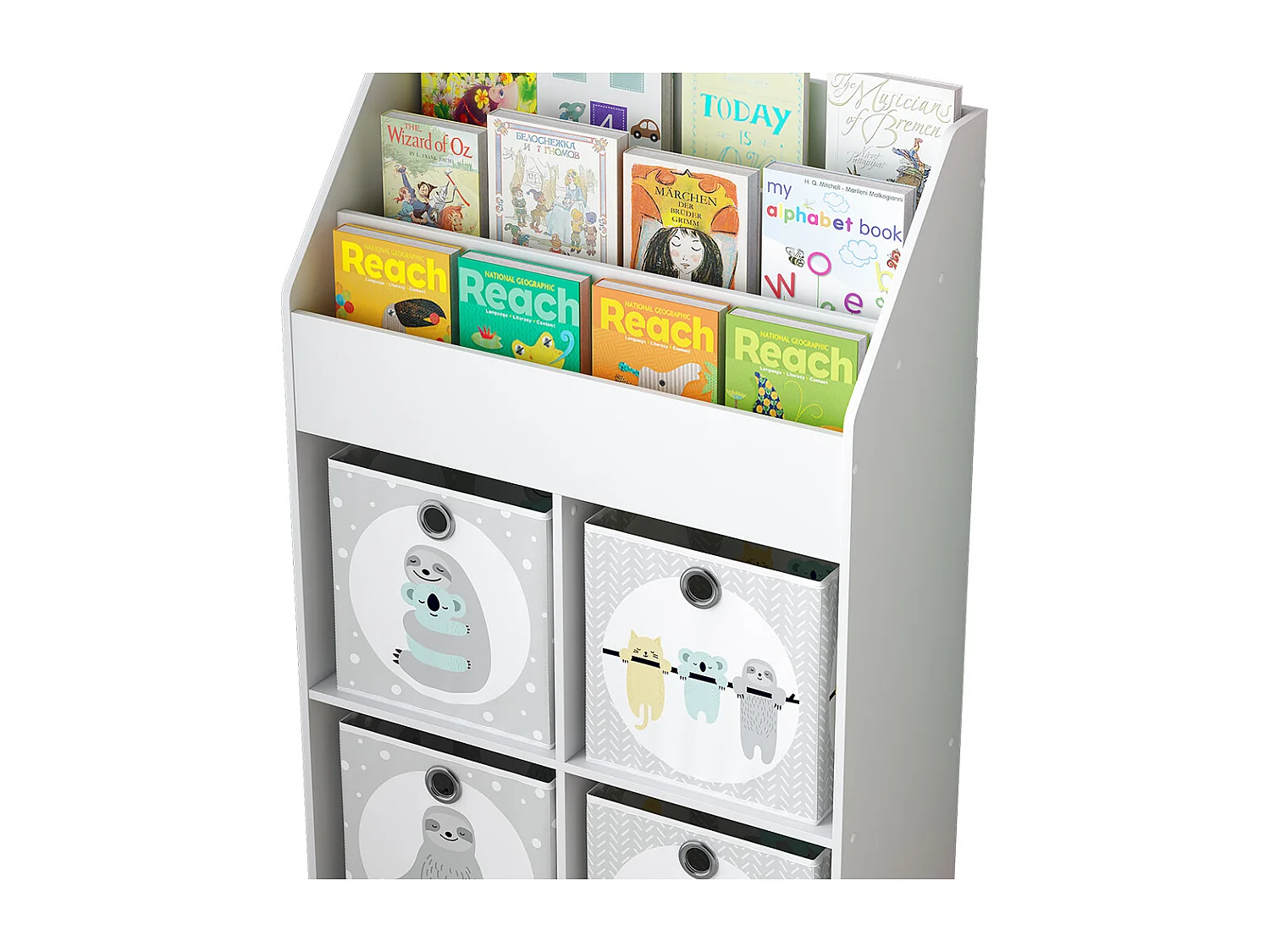 Libreria bambini bianco 72x30.2x111 conny