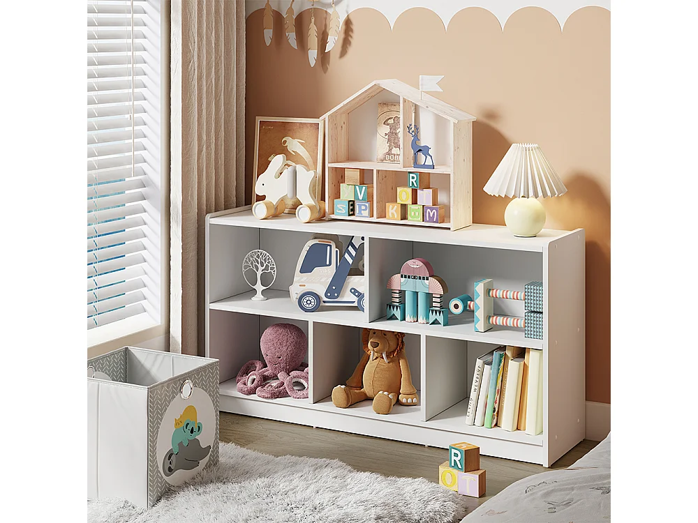 Kinderregal weiß 112x30x60.5 conny