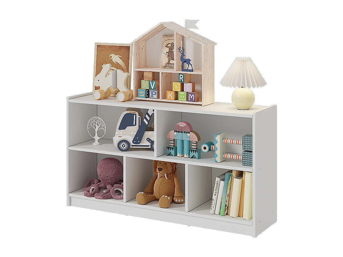 Kinderregal weiß 112x30x60.5 conny