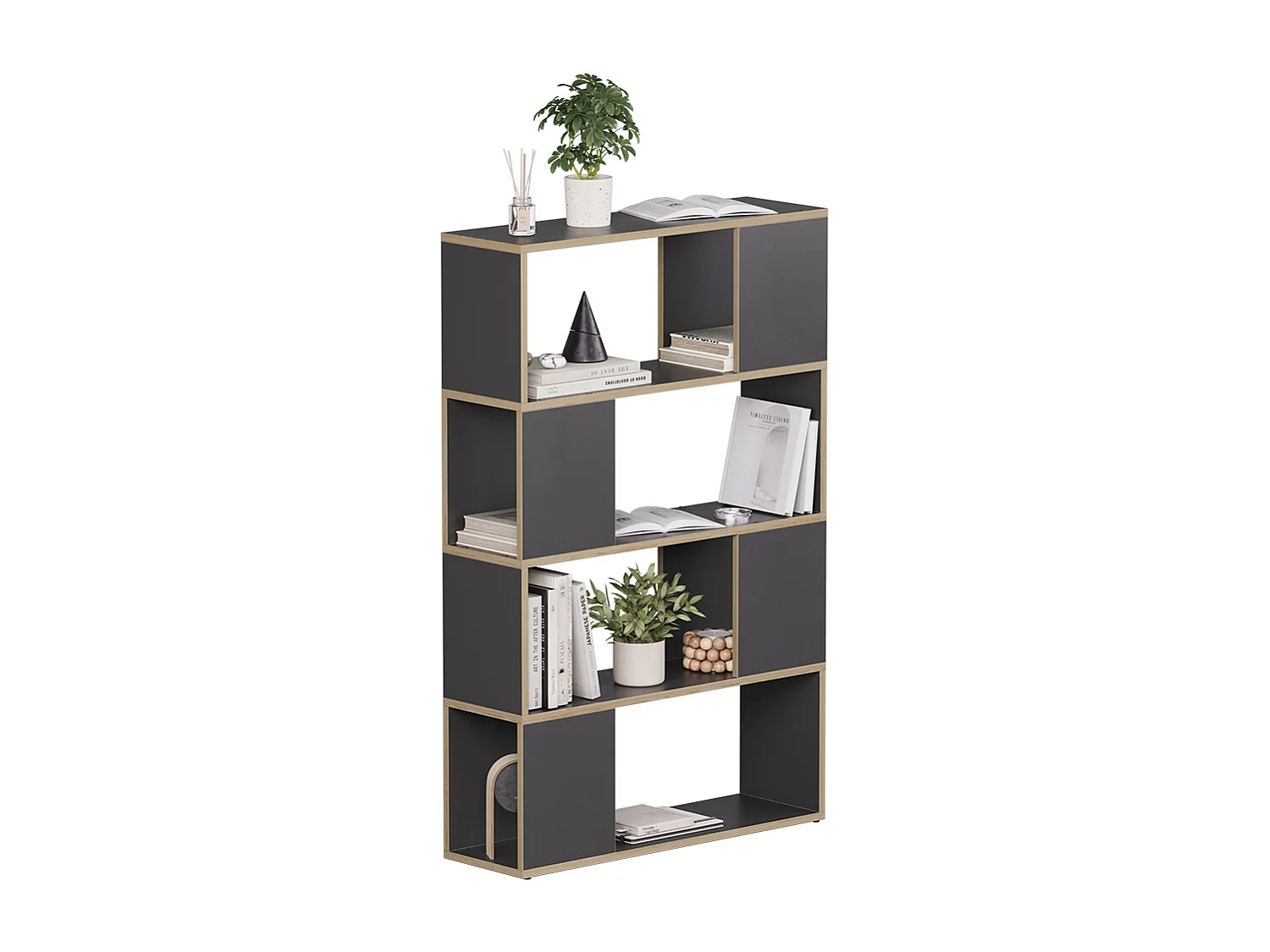 Séparation de pièce anthracite/chêne 80x24x124.5 eneos