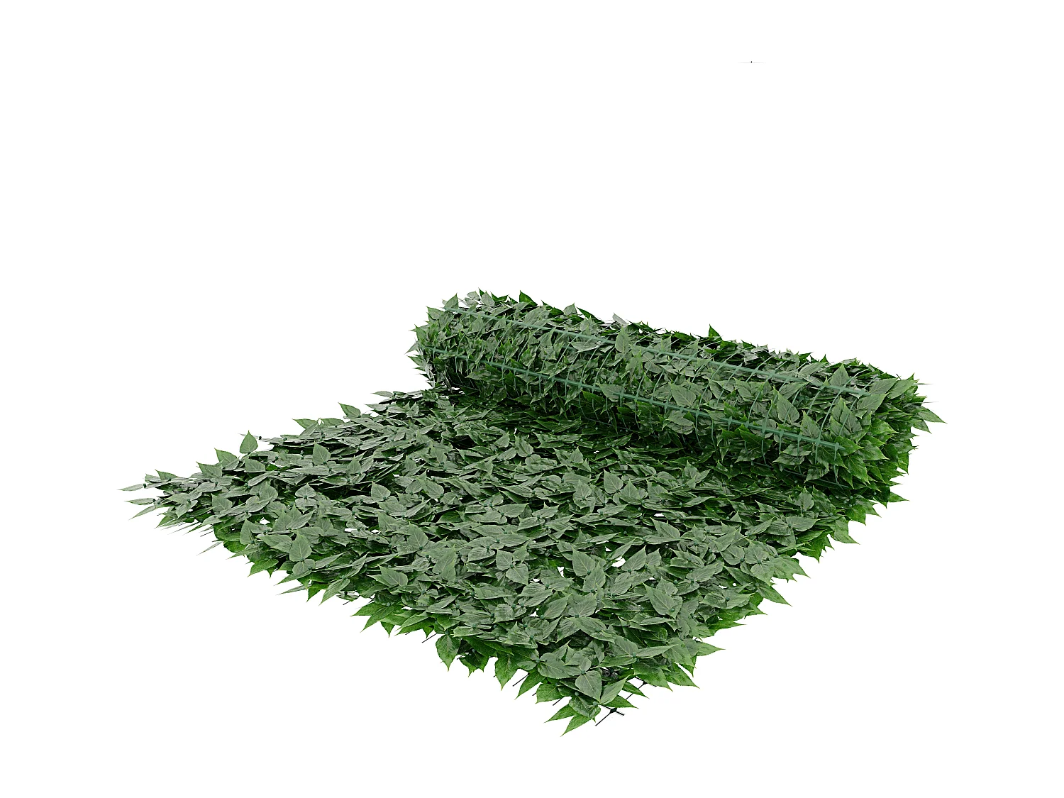 Siepe Finta Artificiale Ultra Coprente Anticaduta Rotolo Rete Frangivista Frangivento Ornamentale Foglia Edera Sintetica Per Ringhiera 1.5x12 mt