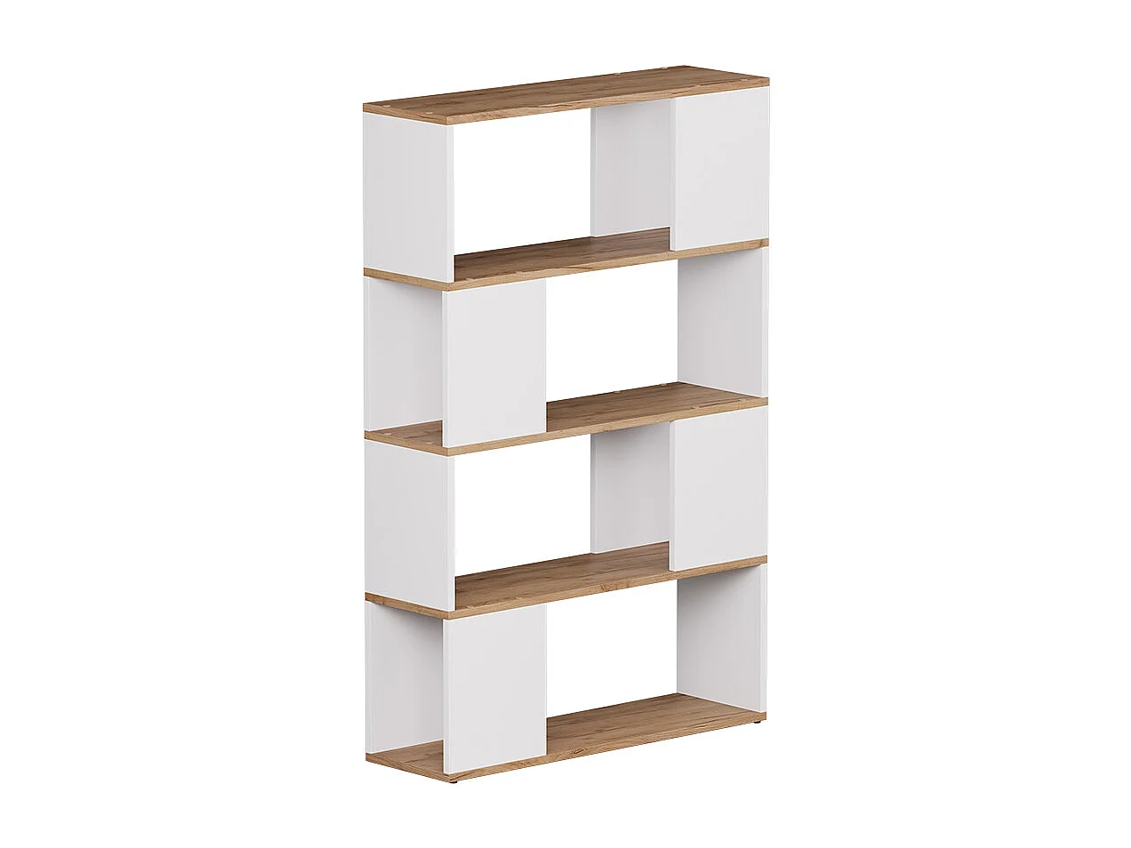 Rozdzielacz pokoju biały/złoty dąb 80x24x124.5 eneos