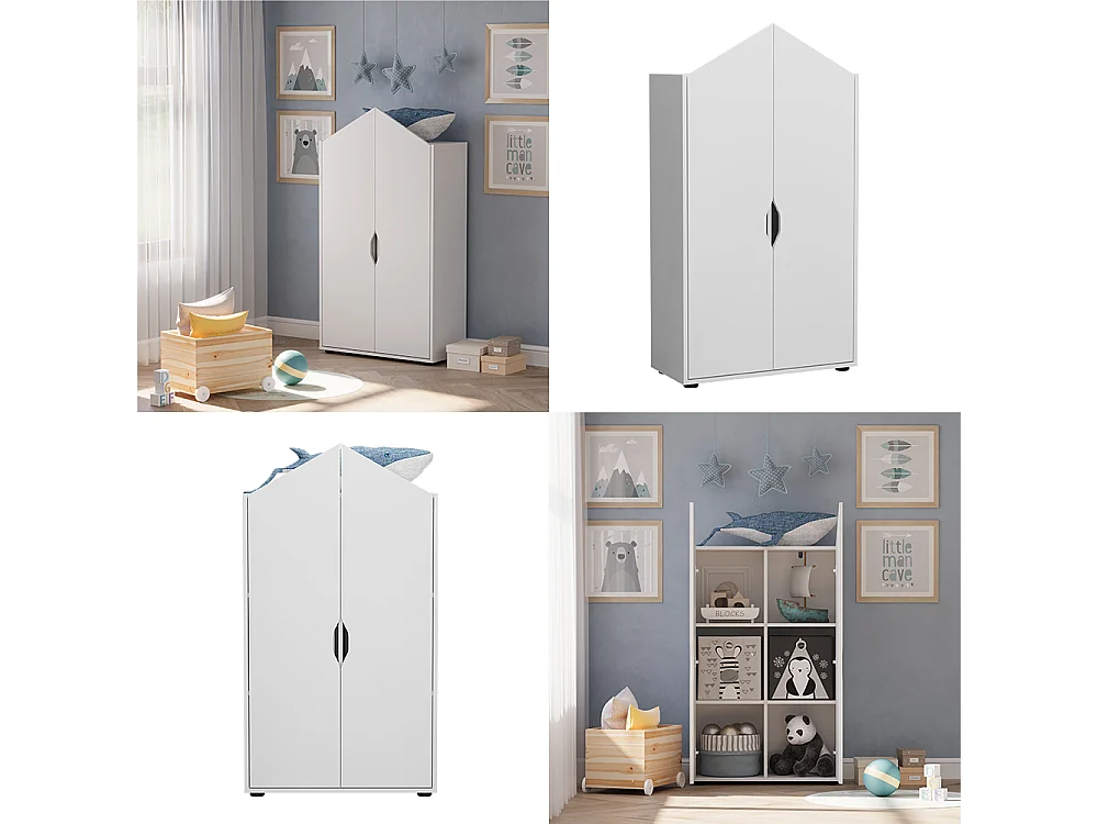 Étagère pour enfants blanc 71x32.1x140.4 estell