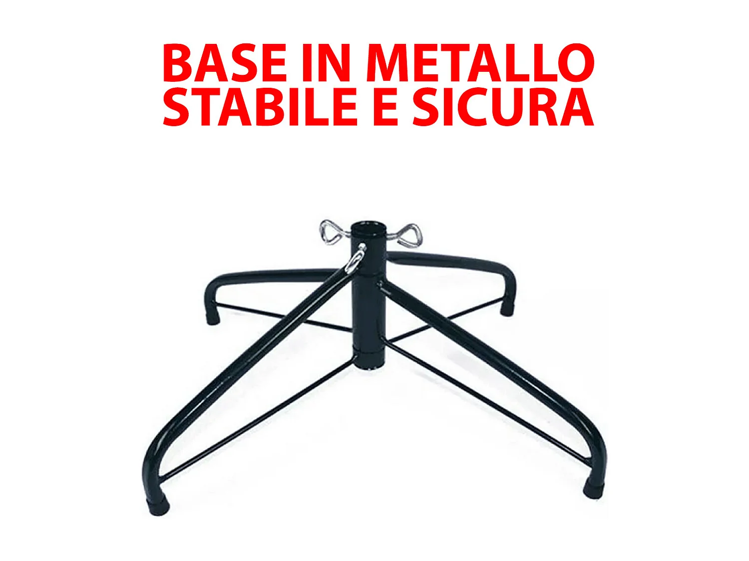 Albero Di Natale 270 Cm Con Sacca Effetto Reale 2243 Rami Foltissimo Molto Folto Rami A Gancio Base A Croce In Metallo Doppia Foglia In PVC 270 Cm