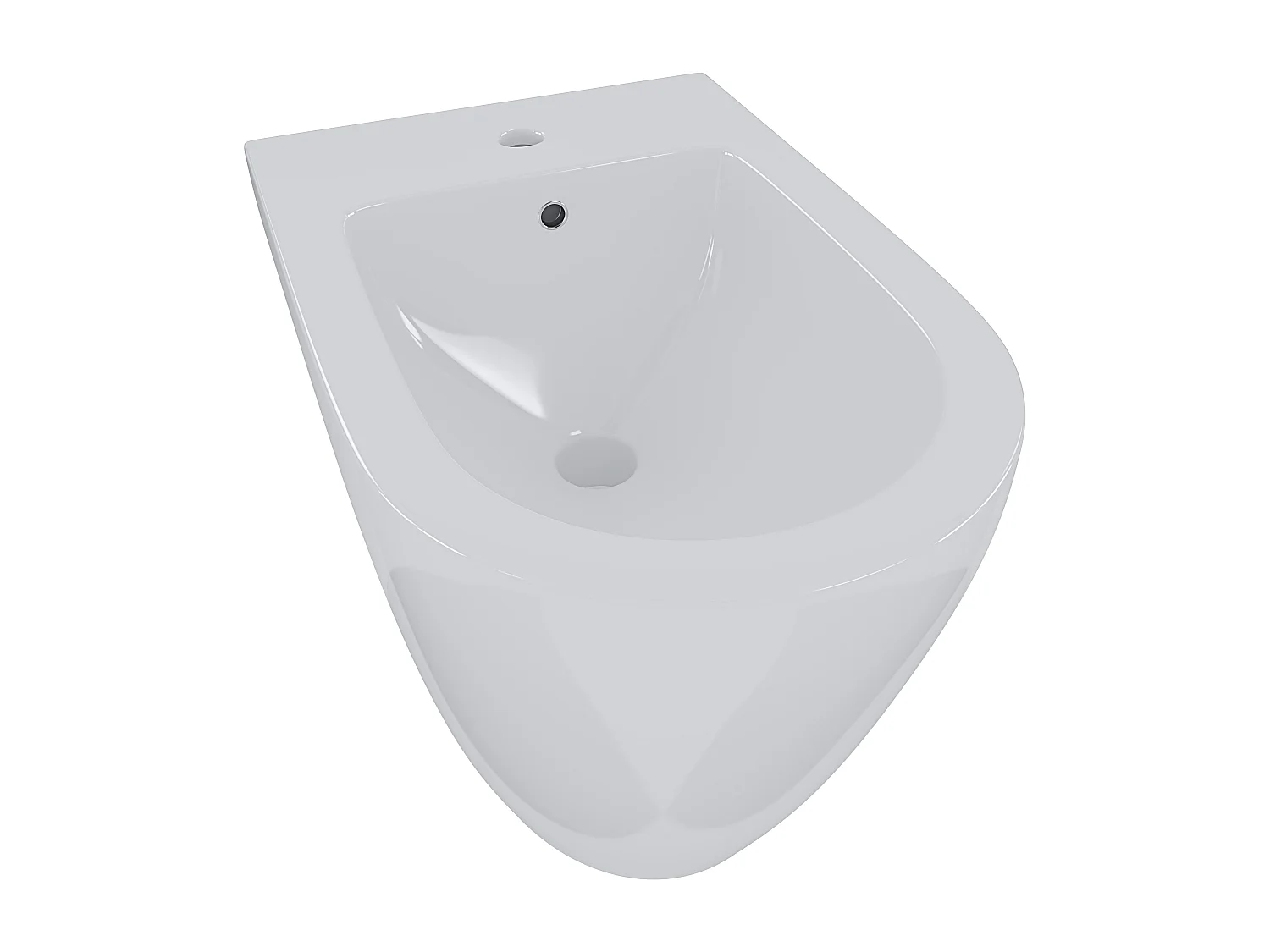 Coppia Sanitari Filomuro Vaso WC Rimless Senza Brida Tornado Flush E Bidet Moderno In Ceramica Con Copriwater Chiusura Soft Close Bianco Lucido