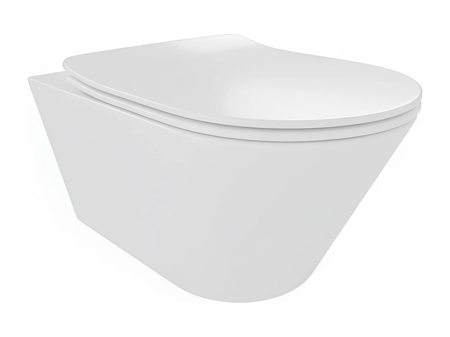 Coppia Sanitari Sospesi Vaso WC Rimless Con Tornado Flush E Bidet Sospeso Moderno Tondo In Ceramica Con Copriwater Chiusura Soft Close Bianco Opaco