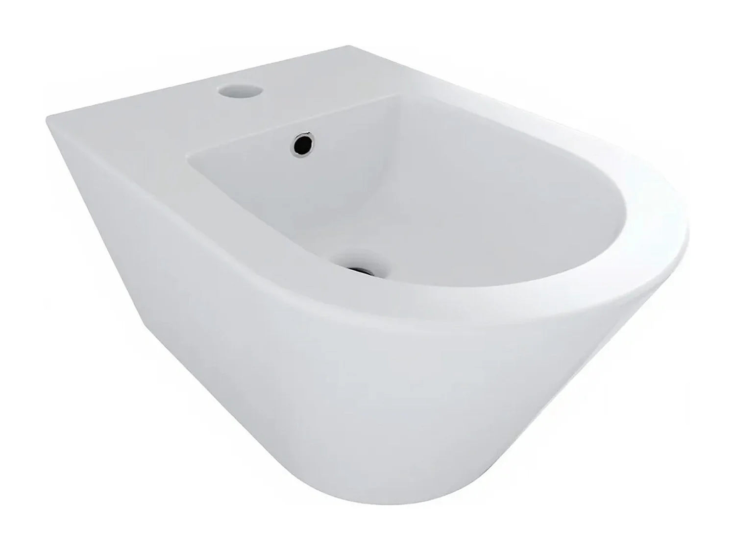 Coppia Sanitari Sospesi Vaso WC Rimless Con Tornado Flush E Bidet Sospeso Moderno Tondo In Ceramica Con Copriwater Chiusura Soft Close Bianco Opaco