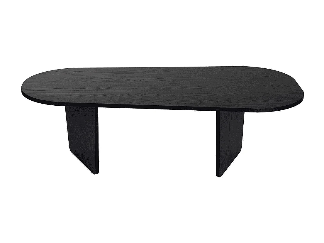 Table basse avec plateau aux bords arrondis L130 cm - AMÉLIA