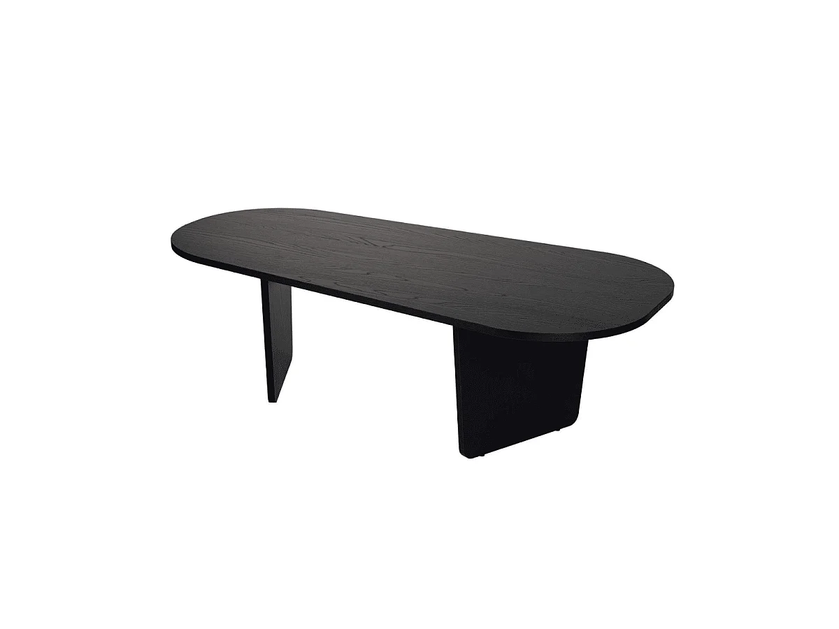 Table basse avec plateau aux bords arrondis L130 cm - AMÉLIA