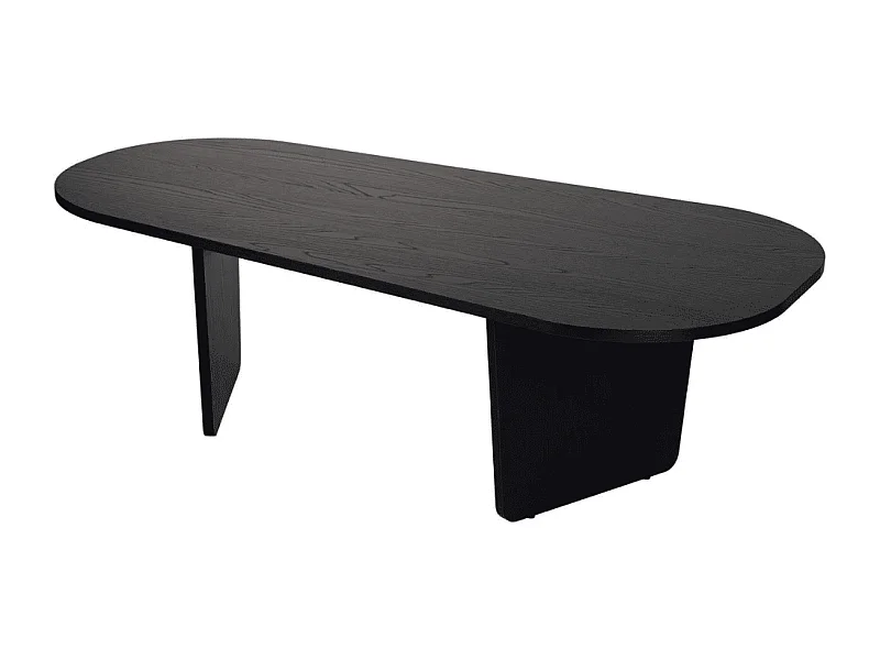 Table basse avec plateau aux bords arrondis L130 cm - AMÉLIA