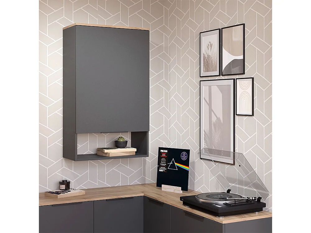 Commode anthracite 60x30x100 wido