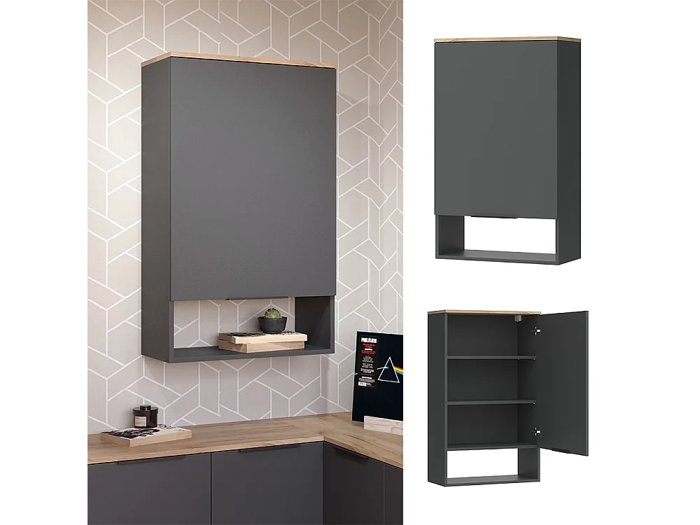 Hängeschrank anthrazit 60x30x100 wido